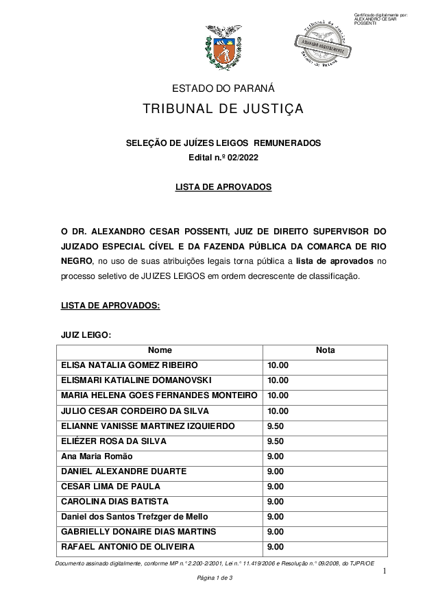 Disponibilizado em 18/03/2022