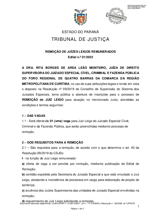 Disponibilizado em 01.03.2023